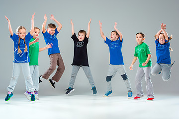 Image showing The kids dance school, ballet, hiphop, street, funky and modern dancers