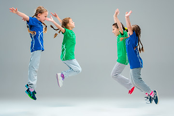 Image showing The kids dance school, ballet, hiphop, street, funky and modern dancers