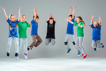 Image showing The kids dance school, ballet, hiphop, street, funky and modern dancers