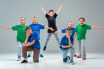 Image showing The kids dance school, ballet, hiphop, street, funky and modern dancers