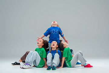 Image showing The kids dance school, ballet, hiphop, street, funky and modern dancers