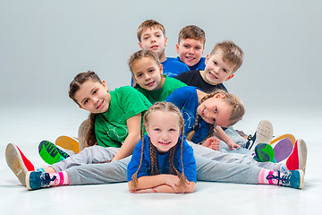 Image showing The kids dance school, ballet, hiphop, street, funky and modern dancers