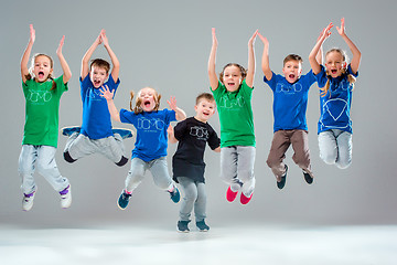 Image showing The kids dance school, ballet, hiphop, street, funky and modern dancers