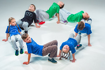 Image showing The kids dance school, ballet, hiphop, street, funky and modern dancers