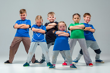 Image showing The kids dance school, ballet, hiphop, street, funky and modern dancers