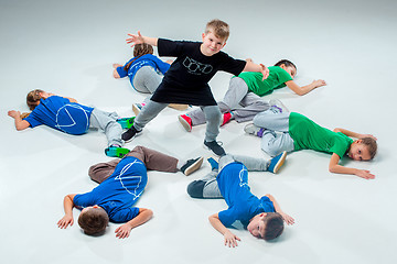 Image showing The kids dance school, ballet, hiphop, street, funky and modern dancers