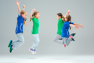 Image showing The kids dance school, ballet, hiphop, street, funky and modern dancers