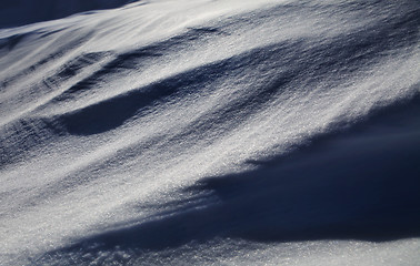 Image showing winter snow like barchan
