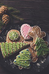 Image showing Different ginger cookies