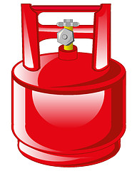 Image showing Red gas balloon