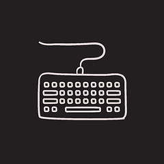 Image showing Keyboard sketch icon.