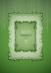 Image showing best product stamp on striped background