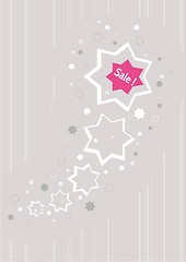 Image showing stars as a business advertising for discount sale