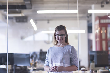 Image showing portrait of casual business woman at office