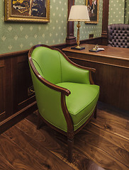 Image showing comfortable green chair