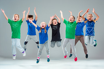 Image showing The kids dance school, ballet, hiphop, street, funky and modern dancers