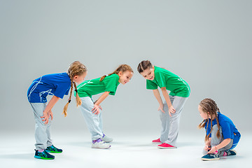 Image showing The kids dance school, ballet, hiphop, street, funky and modern dancers