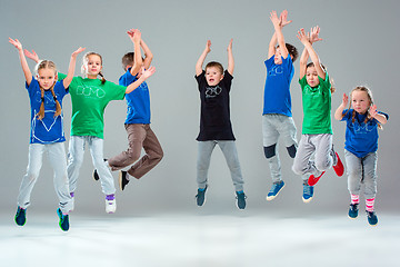 Image showing The kids dance school, ballet, hiphop, street, funky and modern dancers