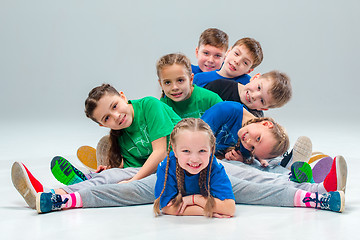 Image showing The kids dance school, ballet, hiphop, street, funky and modern dancers