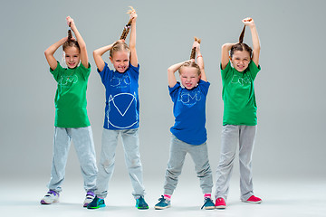 Image showing The kids dance school, ballet, hiphop, street, funky and modern dancers