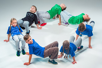 Image showing The kids dance school, ballet, hiphop, street, funky and modern dancers