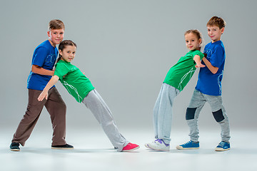 Image showing The kids dance school, ballet, hiphop, street, funky and modern dancers