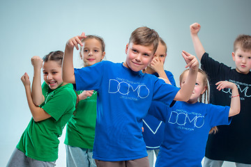 Image showing The kids dance school, ballet, hiphop, street, funky and modern dancers