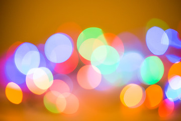 Image showing Colorful beautiful blurred bokeh background with copy space.