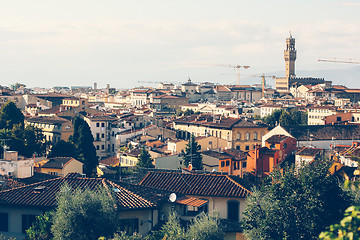 Image showing Cityscape of Florence, Italy, with the Cathedral and bell tower