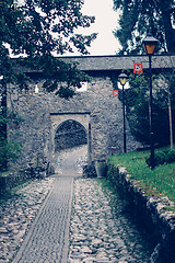 Image showing Arch and walkway in Bled Castle