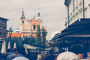 Image showing Preseren Square Ljubljana