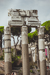 Image showing Rome, Italy Temple of Castor