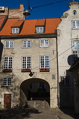 Image showing Swedish Gate in the old city of Riga