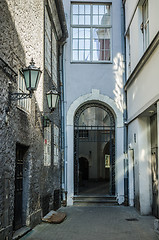 Image showing Facade of the old building in Riga