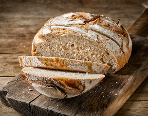 Image showing freshly baked sliced bread