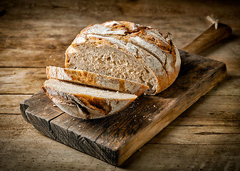 Image showing freshly baked sliced bread