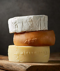 Image showing various types of cheese