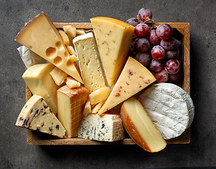 Image showing various types of cheese