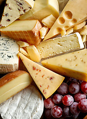 Image showing various types of cheese