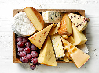 Image showing various types of cheese