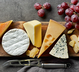 Image showing various types of cheese