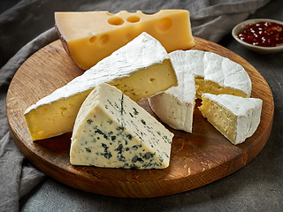 Image showing various types of cheese