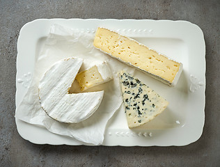 Image showing various types of cheese