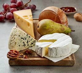 Image showing various types of cheese