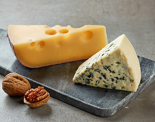 Image showing various types of cheese