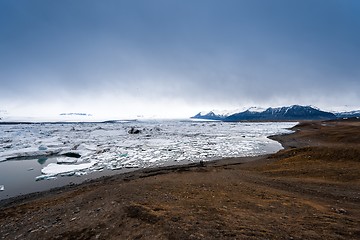 Image showing Icebergs at glacier lagoon 