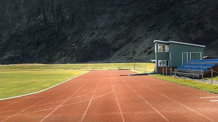 Image showing Running track outdoors