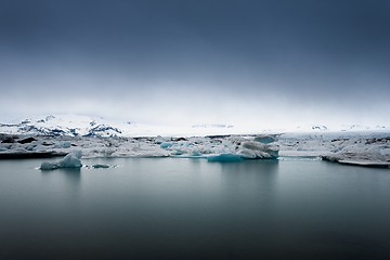 Image showing Icebergs at glacier lagoon 