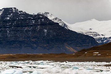 Image showing Icebergs at glacier lagoon 