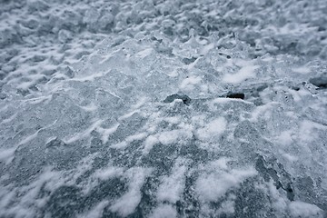 Image showing Ice texture closeup